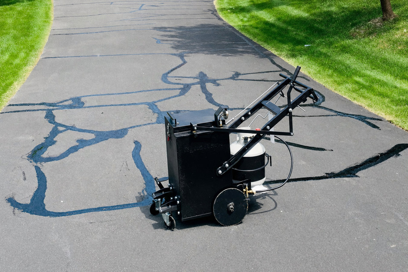 Asphalt crack sealing in Laredo, TX