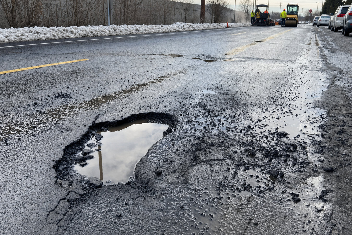 Pothole repair in Laredo, TX